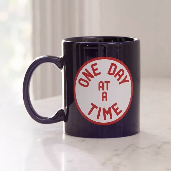Urban Outfitters One Day at a Time Mug Cute Home Work Office Kitchen - Picture 5 of 6
